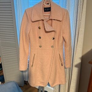 GUESS Women's Soft Pink Pea Coat